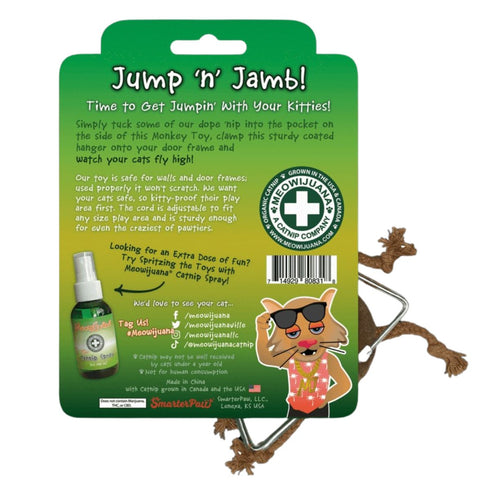 Meowijuana Jump 'n' Jamb Refillable Catnip Swinging Cat Toy poudrefeed.com 2