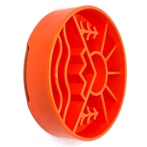 SodaPup Great Outdoors eBowl Enrichment Slow Feeder Orange Bowl for Dogs - Poudre Pet and Feed Supply