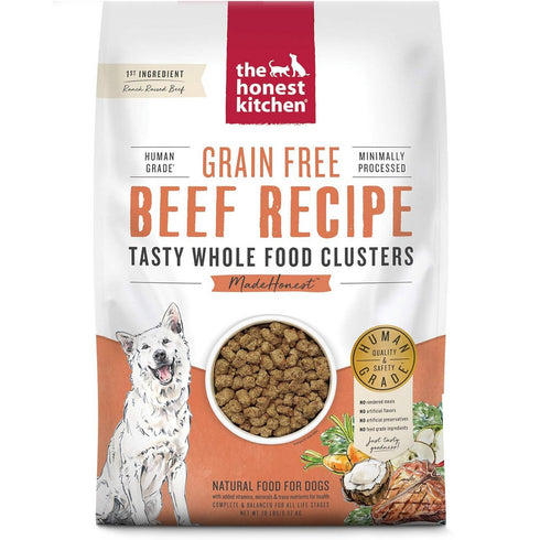 The Honest Kitchen Clusters Whole Grain Beef Oats Dry Dog Food 20lb - Poudre Pet and Feed Supply