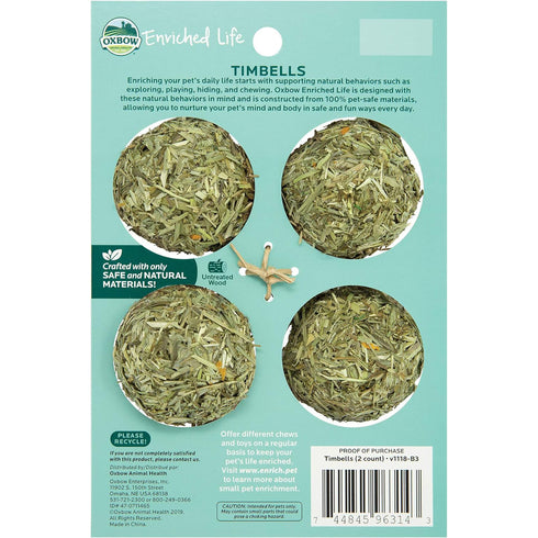 Oxbow Enriched Life Timbells 2 Pack - Poudre Pet and Feed Supply
