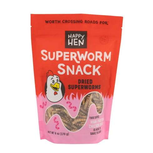 Happy Hen Treats Superworm Snack for Chicken 6oz - Poudre Pet and Feed Supply
