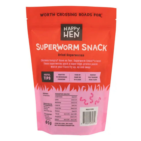 Happy Hen Treats Superworm Snack for Chicken 6oz - Poudre Pet and Feed Supply