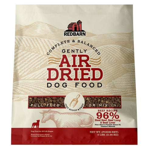 Redbarn Air Dried Beef Recipe Dog Food 5lb - Poudre Pet and Feed Supply