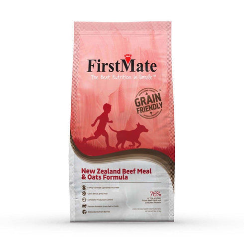 First Mate Grain Friendly New Zealand Beef Oats Dry Dog Food 25lb - Poudre Pet and Feed Supply