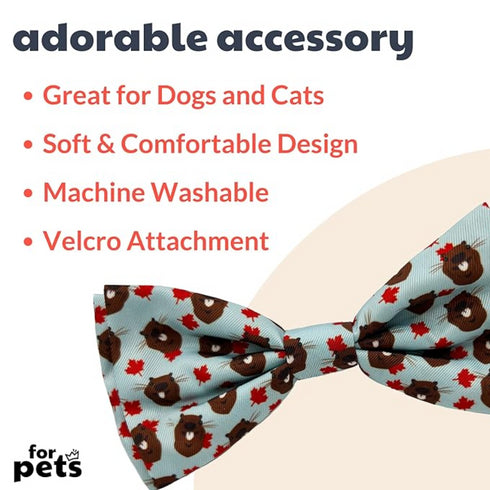 Huxley & Kent Tossed Beaver Bow Tie for Dogs & Cats 5" - Poudre Pet and Feed Supply