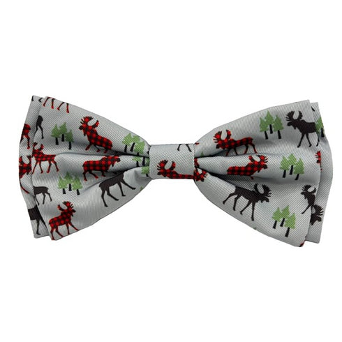 Huxley & Kent Woodsy Moose Bow Tie for Dogs & Cats 4" - Poudre Pet and Feed Supply