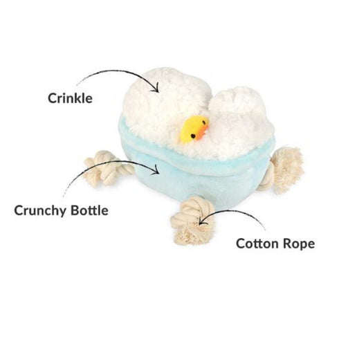 P.L.A.Y Splish Splash Rub-A-Dub Tub Dog Toy