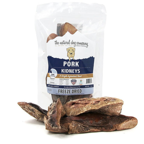The Natural Dog Company Freeze-Dried Pork Kidneys 3oz - Poudre Pet and Feed Supply