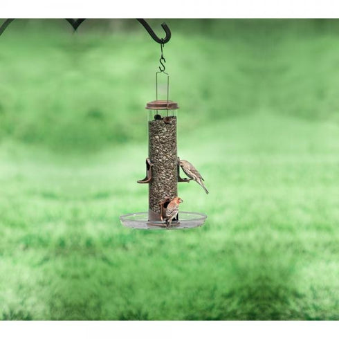 Gold Crest Standard Seed Tube Feeder Antique Copper - Poudre Pet & Feed Supply 3