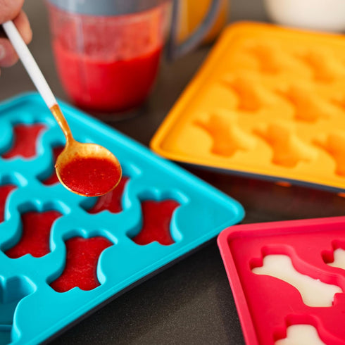 Messy Mutts Silicone Bake and Freeze Dog Treat Maker Blue