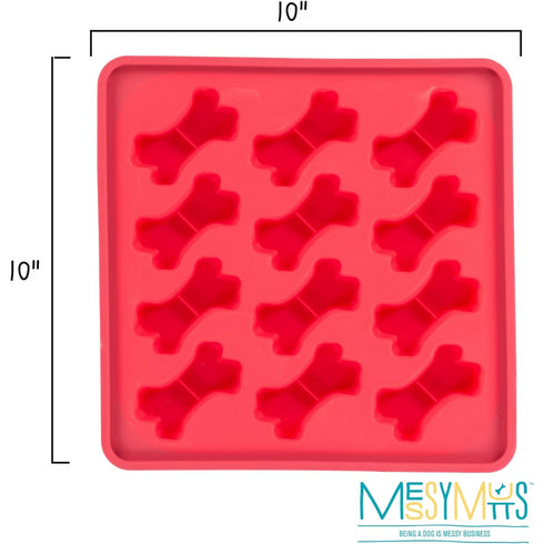 Messy Mutts Silicone Bake and Freeze Dog Treat Maker Watermelon