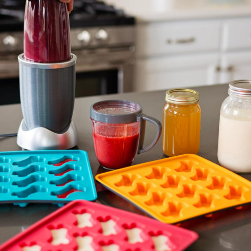 Messy Mutts Silicone Bake and Freeze Dog Treat Maker Watermelon