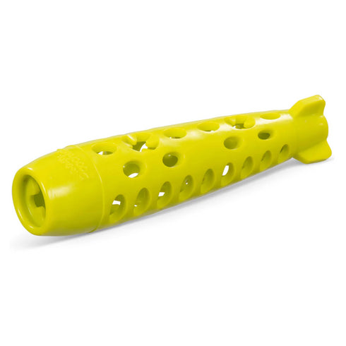 Totally Pooched Stuff'n Chew Bully and Chew Stick Treat Holder Dog Toy Green 10"