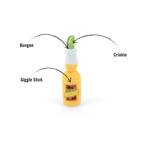 P.L.A.Y. Tropical Paradise Cerveza Dog Toy