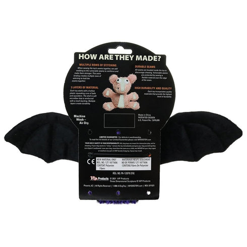 Tuffy's Mighty Toy Microfiber Ball – Bat (Medium)