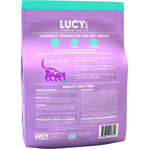Lucy Pet Chicken Brown Rice & Pumpkin LID Cat Food 10lb - Poudre Pet & Feed Supply 2