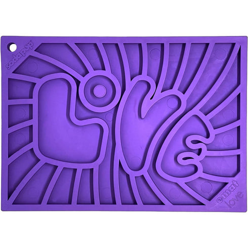 SodaPup eMat Dog & Cat Groovy Love Lick Mat Small Purple - Poudre Pet and Feed Supply
