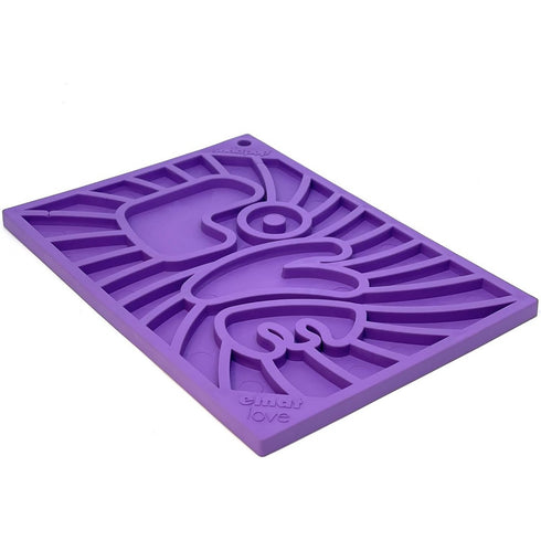 SodaPup eMat Dog & Cat Groovy Love Lick Mat Small Purple - Poudre Pet and Feed Supply