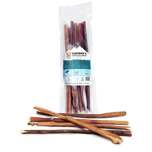 The Natural Dog Company 12" Bully Sticks Odor Free 8oz poudrefeed.com