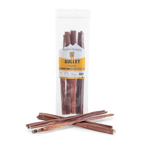 The Natural Dog Company Bully 12" Gullet Sticks 6oz poudrefeed.com