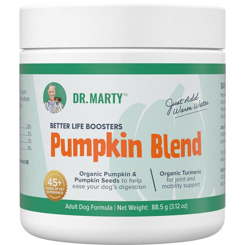 Dr. Marty Pumpkin Blend Better Life Boosters Dog Supplement 3.12oz - Poudre Pet and Feed Supply