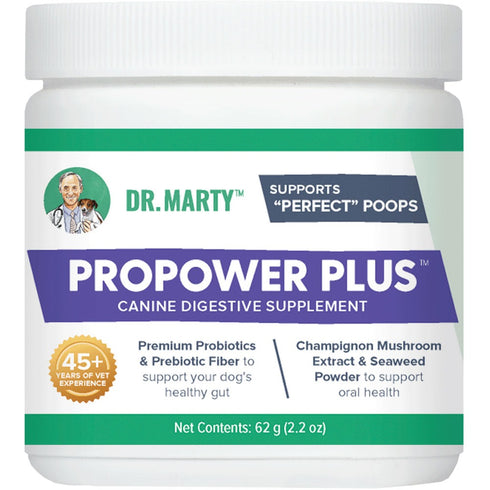 Dr. Marty ProPower Plus ProBiotic Digestive Aid Dog Supplement 2.2oz poudrefeed.com