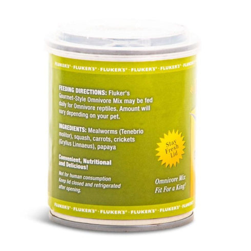 Fluker's Gourmet-Style Canned Omnivore Mix for Reptiles 2.75oz - Poudre Pet & Feed Supply 2