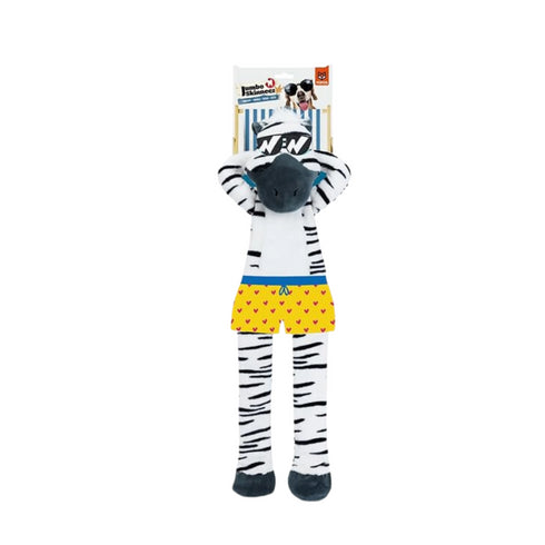 Injoya Safari Flap Zebra Dog Toy Large