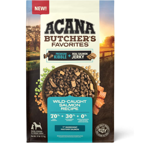 Acana Butcher's Favorites Wild-Caught Salmon Dry Dog Food 17lb - Poudre Pet & Feed Supply