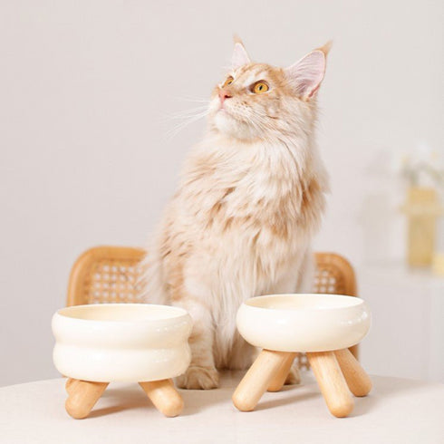 Injoya Gulu White Pet Water Bowl 16.3 cm