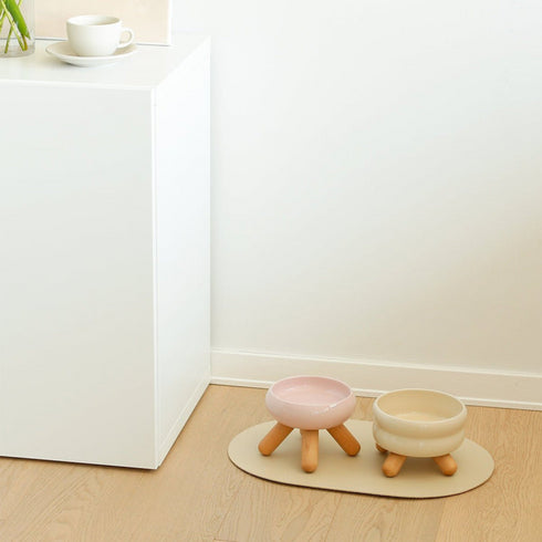 Injoya Gulu White Pet Water Bowl 16.3 cm