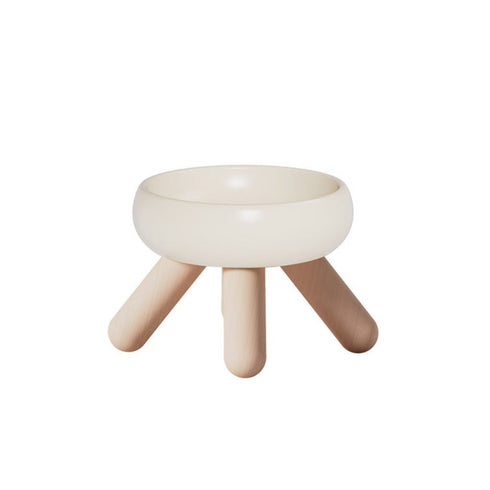 Injoya Gulu White Pet Food Bowl 17.4 cm