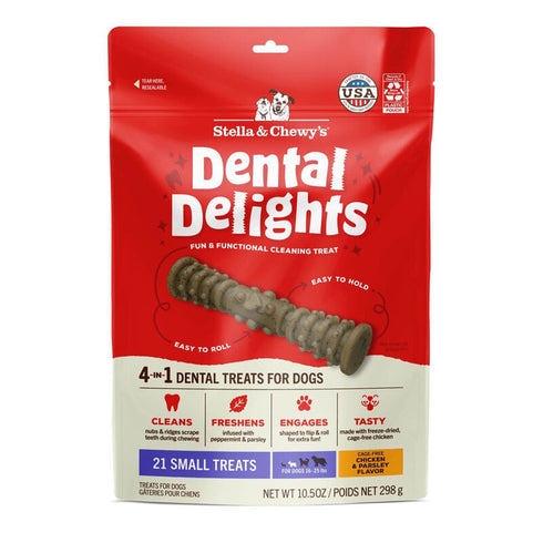 Stella & Chewy's Dental Delights Dog Treats Small 21 Count poudrefeed.com
