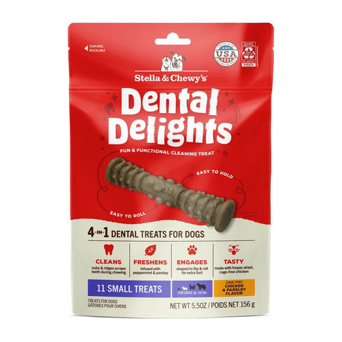 Stella & Chewy's Dental Delights Dog Treats Small 11 Count poudrefeed.com