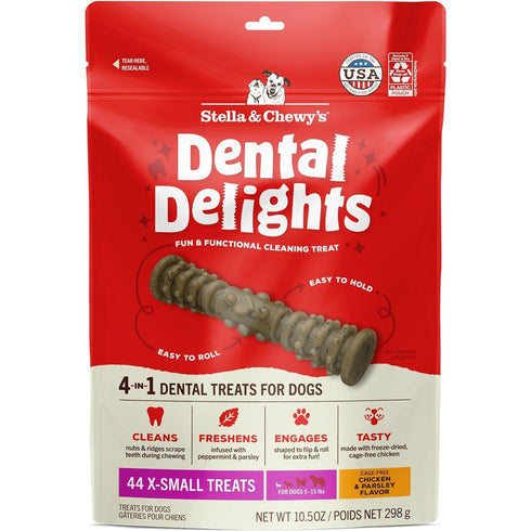 Stella & Chewy's Dental Delights X-Small Dog Treats 44-Count poudrefeed.com