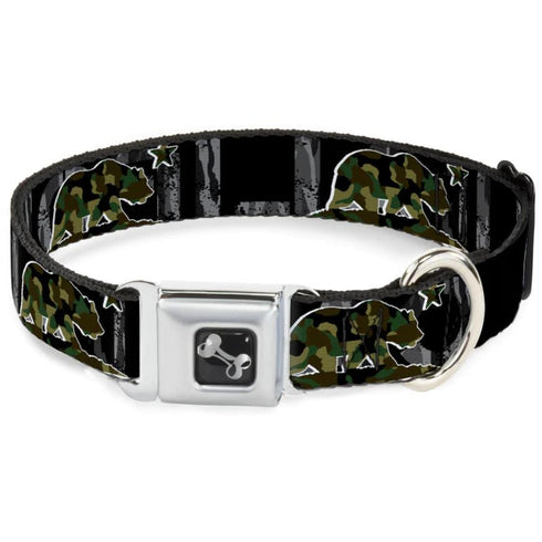 Buckel Down Collar for Dogs Camo Gray Wide Small - Poudre Pet and Feed Supply