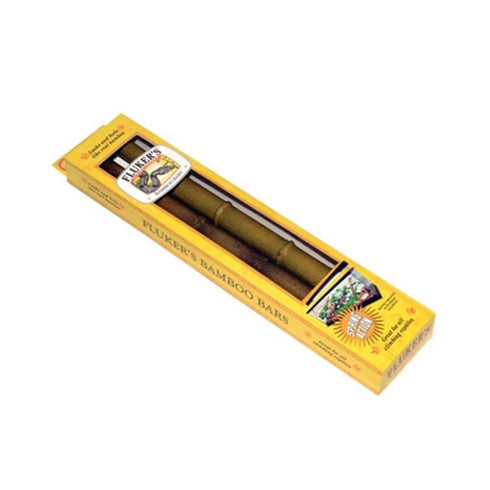 Fluker's Bamboo Bars for Reptiles and Amphibians Brown 2Pk - Poudre Pet & Feed Supply