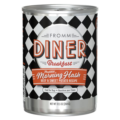 Fromm Diner Breakfast Maddie's Morning Hash Beef Canned Dog Food 12.5oz poudrefeed.com