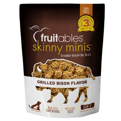 Fruitables Skinny Minis Grilled Bison Dog Treats 12oz - Poudre Pet & Feed Supply