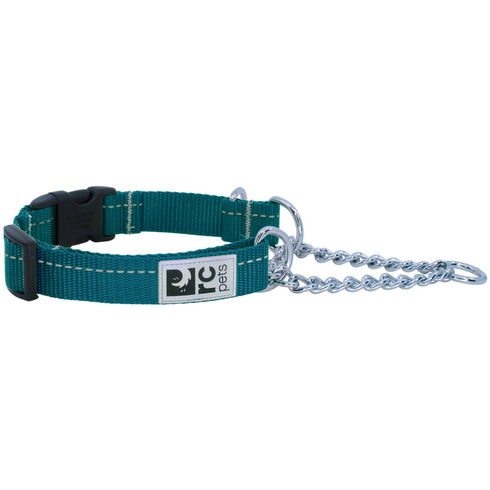 RC PETS Dog Primary Training Clip Collar, Dark Teal, XS, 5/8"/ 9.5" - 11" - Poudre Pet and Feed Supply