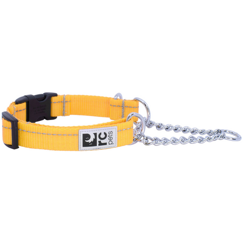 RC PETS Dog Primary Training Clip Collar, Marigold, M, 1"/ 14" - 19" - Poudre Pet and Feed Supply