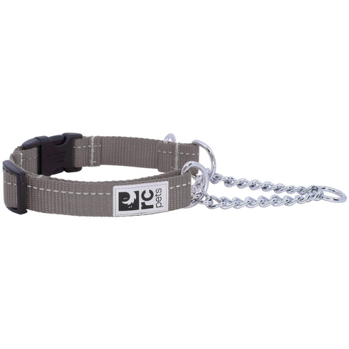 RC PETS Dog Primary Training Clip Collar, Charcoal, L, 1"/ 18" - 26" - Poudre Pet and Feed Supply