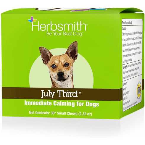 Herbsmith July 3rd Calming Small Chews 30Ct Poudre Pet & Feed Supply