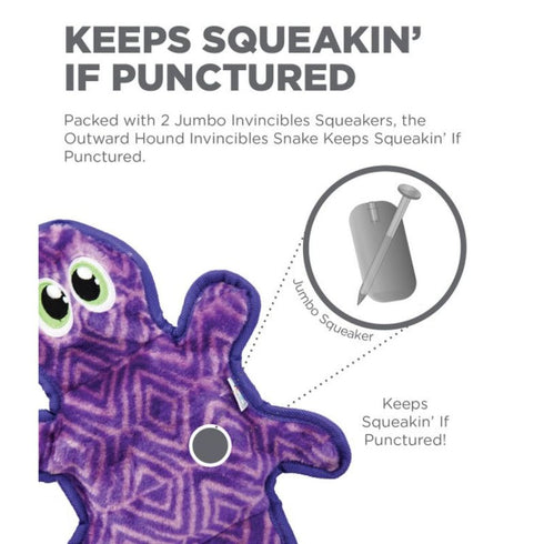 Invincibles Gecko Plush Medium Dog Toy - Poudre Pet & Feed Supply 2