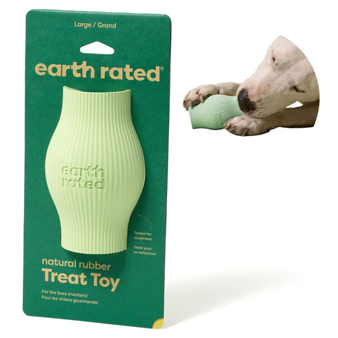 Earth Rated Rubber Treat Dispenser Large Green - Poudre Pet & Feed Supply 2