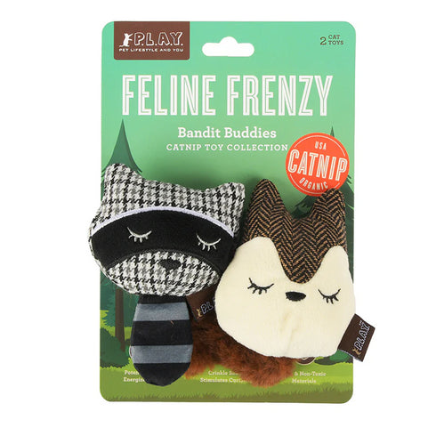 P.L.A.Y Feline Frenzy Bandit Buddies Cat Toy Set