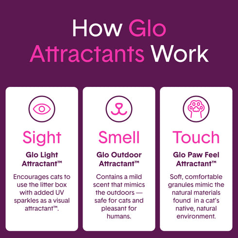 Boxie Cat Glo Natural Attractions Clumping Clay Litter 28 lb