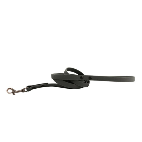 Euro-Dog Waterproof Dog Leash Charcoal - Poudre Pet & Feed Supply