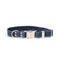 Euro-Dog Quick-Release Leather Dog Collar Medium Navy - Poudre Pet & Feed Supply