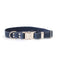 Euro-Dog Quick-Release Leather Dog Collar Small Navy - Poudre Pet & Feed Supply